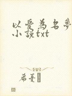 以爱为名梦筱二小说txt
