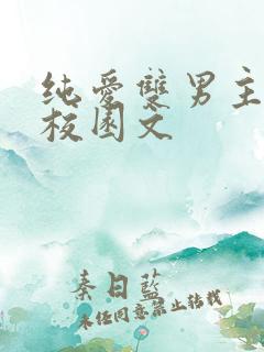 纯爱双男主小说校园文