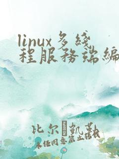 linux多线程服务端编程pdf
