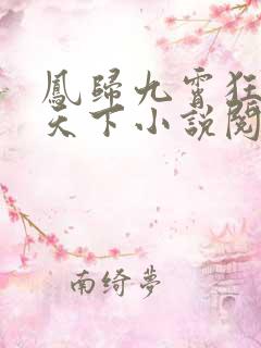 凤归九霄狂妃逆天下小说阅读