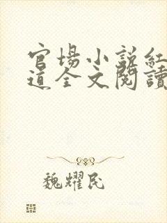 官场小说红颜政道全文阅读