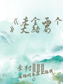 《老金两个儿媳》大结局