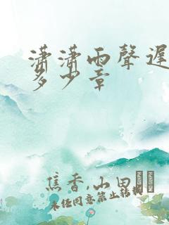 潇潇雨声迟一共多少章