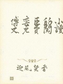 傅奕臣的小说全文免费阅读