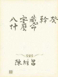 八字藏干癸水是什么命