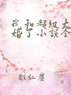 我和超级大佬隐婚了小说全文阅读