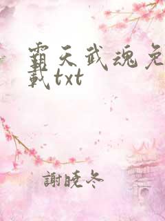 霸天武魂免费下载txt