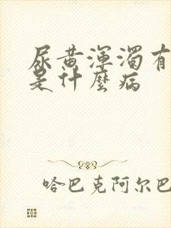 尿黄浑浊有异味是什么病
