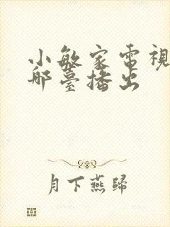 小敏家电视剧在哪台播出