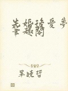 先婚后爱梦筱二笔趣阁