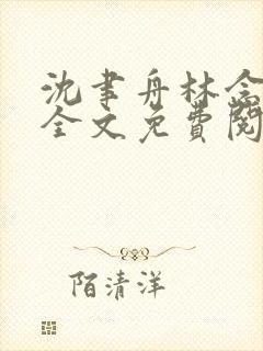 沈聿舟林念小说全文免费阅读