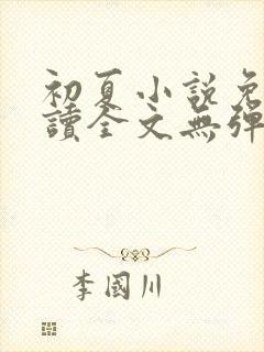 初夏小说免费阅读全文无弹窗