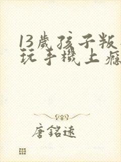 13岁孩子叛逆玩手机上瘾
