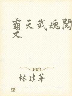 霸天武魂阅读全文