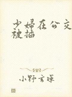 少妇在公交车上被插