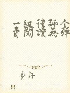 一级律师全文免费阅读无弹窗