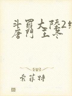 斗罗大陆2绝世唐门 王冬