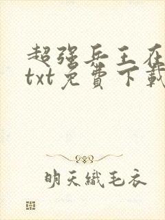 超强兵王在都市txt免费下载