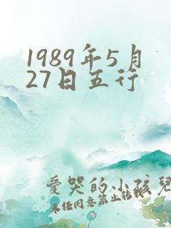 1989年5月27日五行