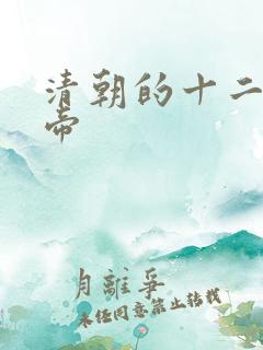 清朝的十二位皇帝