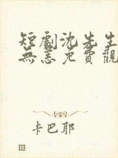 短剧沈先生别来无恙免费观看
