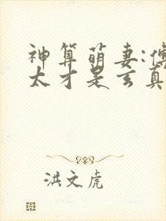 神算萌妻:傅太太才是玄真大佬