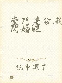 豪门老公,我们闪婚吧