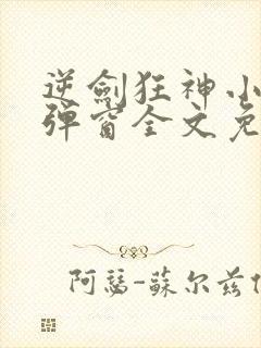 逆剑狂神小说无弹窗全文免费阅读