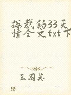 总裁的33天索情全文txt下载