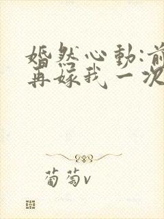 婚然心动:前妻再嫁我一次