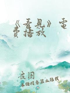 《看见》电影免费播放