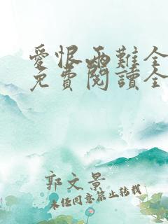 爱恨两难全小说免费阅读全文