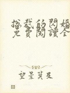 总裁的闪婚甜妻免费阅读全文
