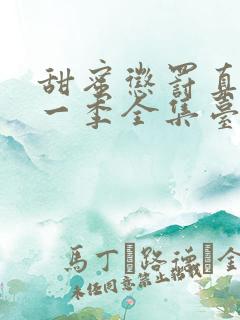 甜蜜惩罚真人第一季全集台词在线观看