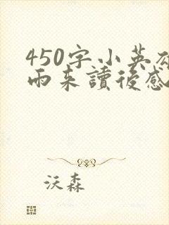 450字小英雄雨来读后感