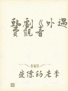 韩剧《外遇》免费观看