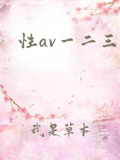 性av一二三区