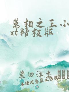 万相之王小说txt精校版