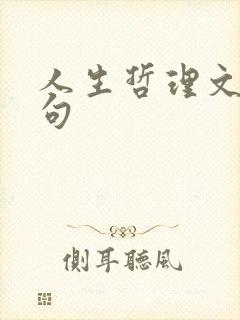 人生哲理文案短句