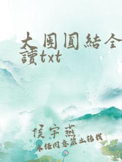 大团圆结全文阅读txt