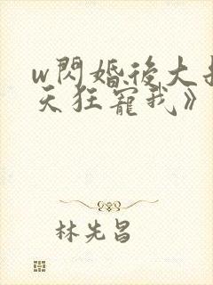 w闪婚后大叔每天狂宠我》小说