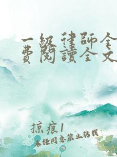 一级律师全文免费阅读全文