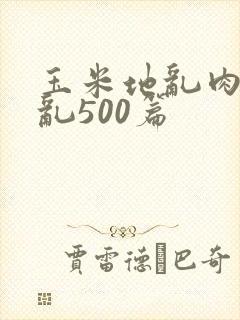 玉米地乱肉合集乱500篇