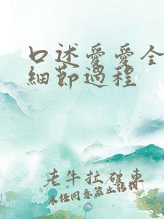 口述爱爱全过程细节过程