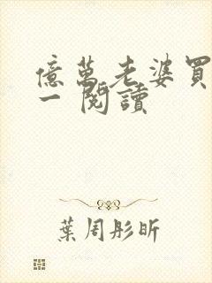 亿万老婆买一送一 阅读
