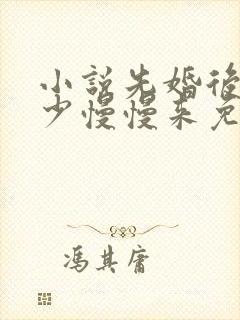 小说先婚后爱楚少慢慢来免费阅读