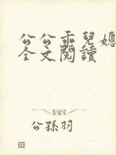 公公乖儿媳小说全文阅读