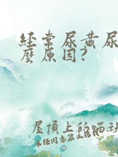经常尿黄尿是什么原因?