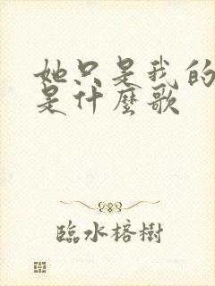 她只是我的妹妹是什么歌