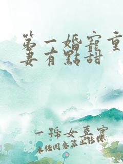 第一婚宠重生娇妻有点甜